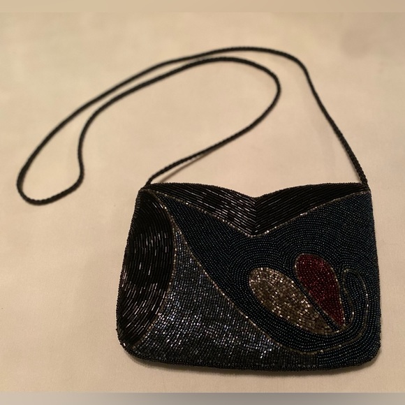 Beaded Vintage Purse Pristine Condition Art Deco Pattern Gorgeous - Picture 8 of 8